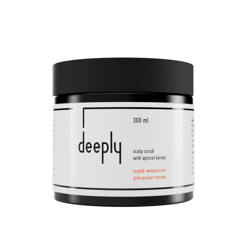 Скраб для шкіри голови deeply scalp scrub with apricot kernel