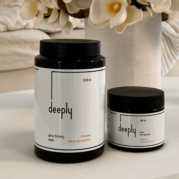 Глянцева маска для волосся deeply gloss finishing mask