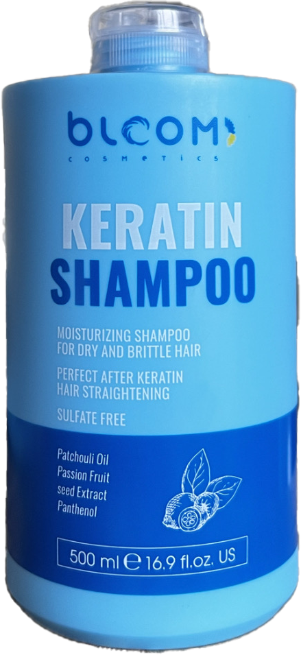 Шампунь безсульфатный BLOOM Keratin Shampoo